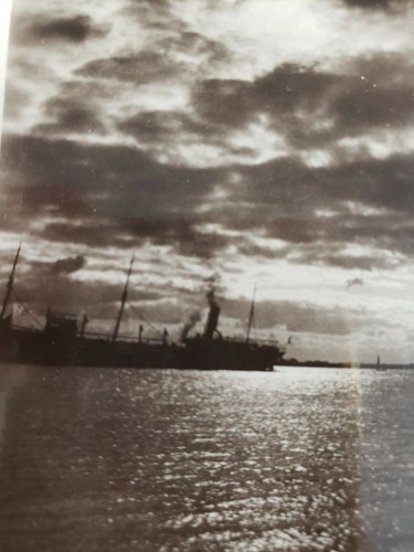 1905 freighter ship daybreak - 1905,