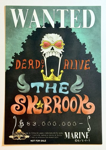 One piece wanted card - one,